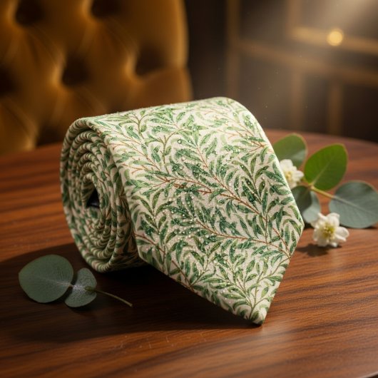 Cravate Style floral William Morris