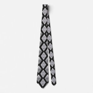 Cravate Style Harlequin Diamond Bling
