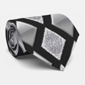 Cravate Style Harlequin Diamond Bling (Roulé)