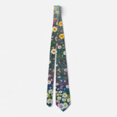 Cravate Style impressionniste Fleur sauvage Meadow (Dos)