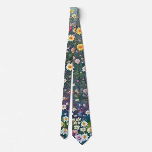 Cravate Style impressionniste Fleur sauvage Meadow (Dos)
