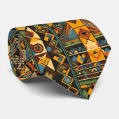 Cravate Style Kente ghanéen (Roulé)