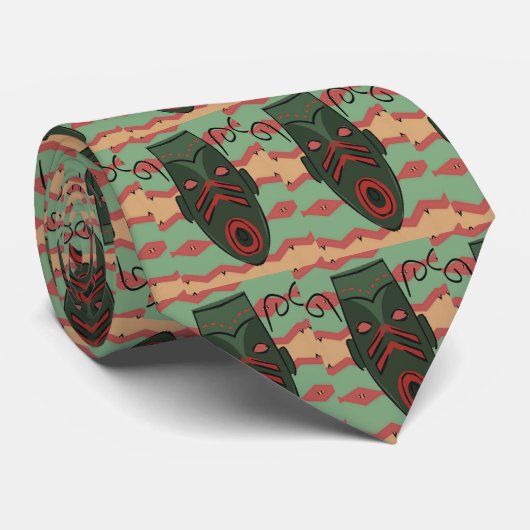 Cravate Style Masque Matisse, (Roulé)