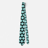 Cravate Style Mint Green et Black Retro (Devant)