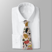 Cravate Style Terrazzo Artistique moderne Motif Abstrait (Attaché)