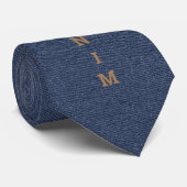 Cravate Style unique Denim Jeans - foncé (Roulé)