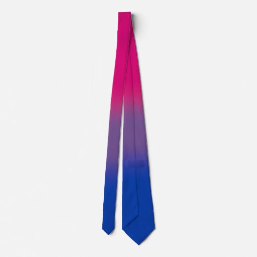 Cravate stylée Unisex Bisexual Pride (Dos)