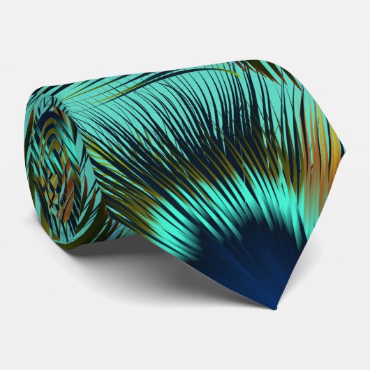 Cravate Stylet Peacock Feather Mens (Roulé)