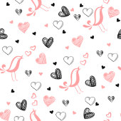 Cravate Stylish Anniversary Gift Tie Hand Drawn Hearts