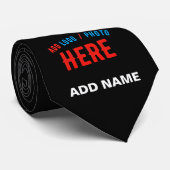 CRAVATE STYLISH MODERN CUSTOMIZABLE BLACK VERIFIED BRANDED (Roulé)