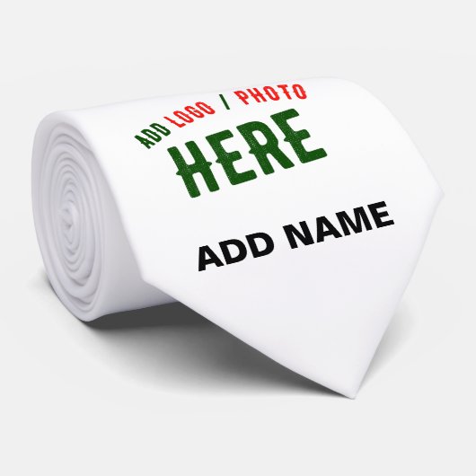 CRAVATE STYLISH MODERN CUSTOMIZABLE WHITE VERIFIED BRANDED (Roulé)