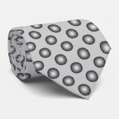 Cravate Stylish Silver Polka Customizable (Roulé)