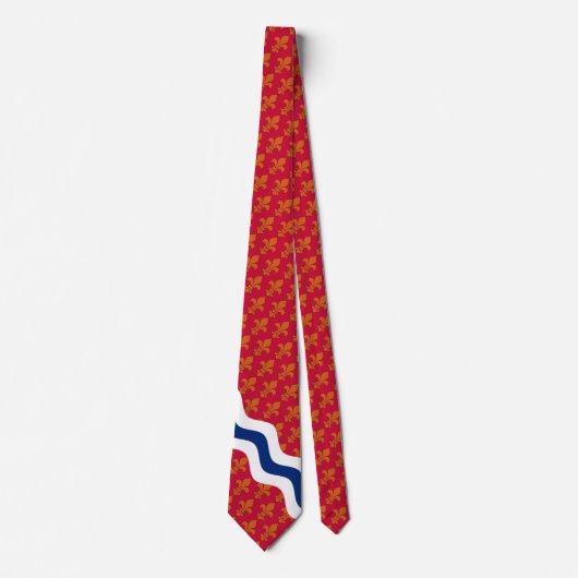 Cravate Stylized flag theme of St. Louis, Missouri (Devant)