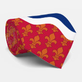 Cravate Stylized flag theme of St. Louis, Missouri (Roulé)