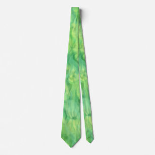 Cravate Subtle Green Flames Tie