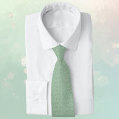 Cravate Subtle Paisley Sage Green White Spring Colors