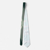 Cravate Succulente Flore Verte Et Forêt Kaleidoscope (Dos)