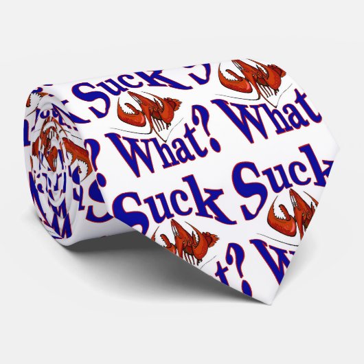 Cravate Suck What Logo, (Roulé)