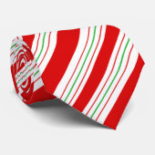 Cravate Sucre de canne de Noël Stripes ID259 (Roulé)
