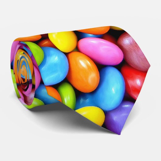 Cravate Sucreries colorées (Roulé)