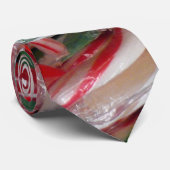 Cravate Sucres de canne et menthe de Noël (Roulé)