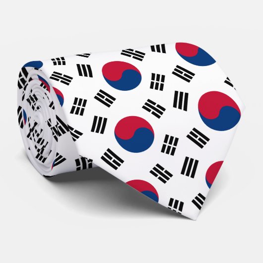 Cravate sud-coréenne de drapeau (Roulé)