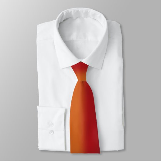 Cravate Sud-Ouest Orange rouge Turquoise arc-en-ciel rayur (Attaché)