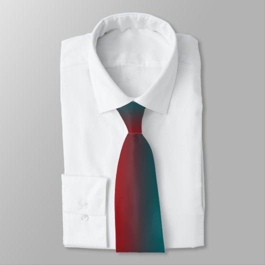 Cravate Sud-Ouest Orange rouge Turquoise arc-en-ciel rayur (Attaché)