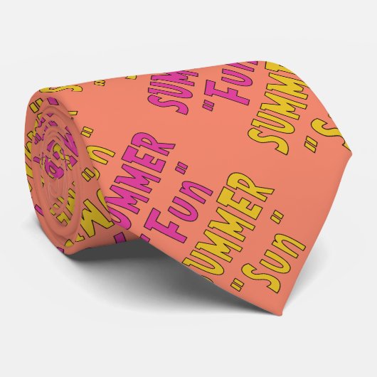 Cravate Summer Sun Summer Fun (Roulé)