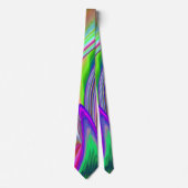 Cravate Summerrainbow, Rainbowart 3D Abstrait (Devant)