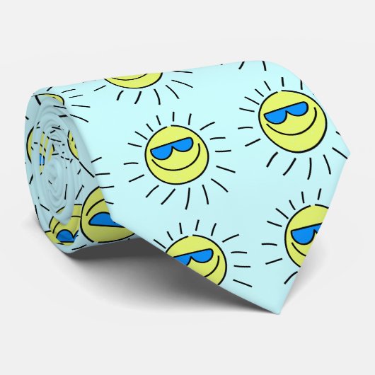 Cravate Sun heureux (Roulé)