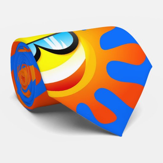 Cravate Sun heureux (Roulé)