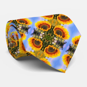 Cravate Sunflower In Sunshine Motif d'art Abstrait