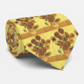 Cravate Sunflowers par Van Gogh (Roulé)