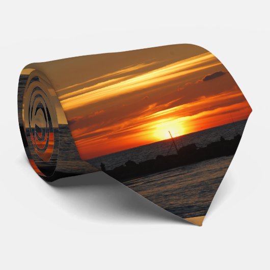 Cravate Sunset de Tel Aviv (Roulé)