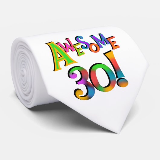 Cravate Super 30 T-shirts et cadeaux d'anniversaire (Roulé)