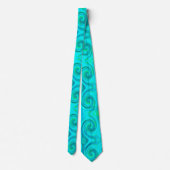 Cravate Super Cool Abstrait Aqua Liquid Art Swirl (Dos)