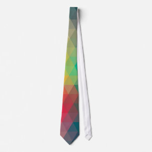 Cravate Super cool tendance triangles colorés motif