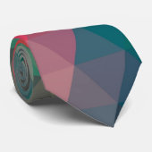 Cravate Super cool tendance triangles colorés motif (Roulé)