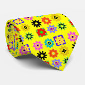 Cravate super d'art de flower power (Roulé)