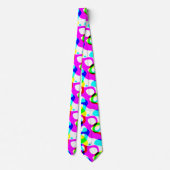 Cravate Super Neon Fluorescent Hippie Liquides Éperons (Dos)