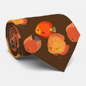 Cravate Super Orange Fish (Roulé)