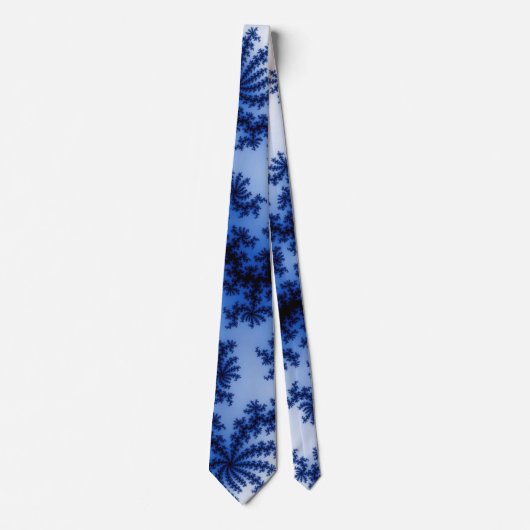 Cravate Super Retro Delft Blue Fractal Art (Devant)