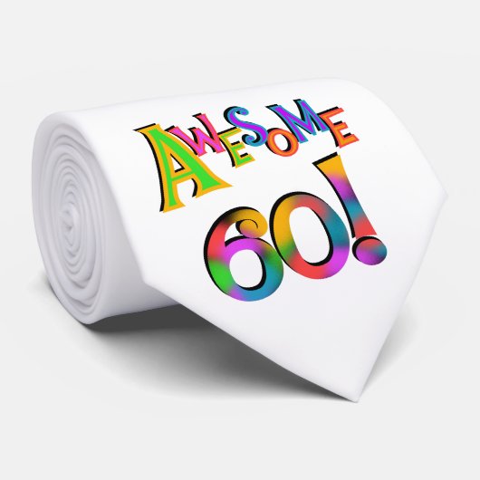 Cravate Superbe 60 T-shirts et cadeaux d'anniversaire (Roulé)