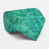 Cravate Superbe Style de Marié Floral Vert (Roulé)