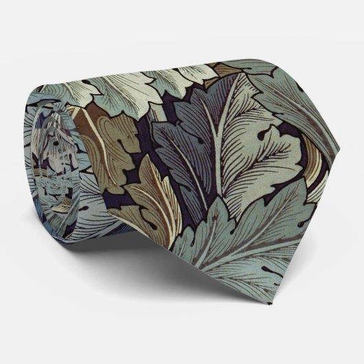 Cravate Superbe William Morris Acanthus Design Leaf (Roulé)