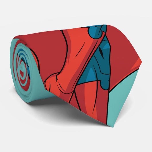 Cravate Supergirl Hovering en costume bleu (Roulé)