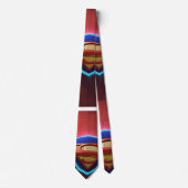 Cravate Superman Logo Tie – Bold Hero Style for Office, Gi (Devant)