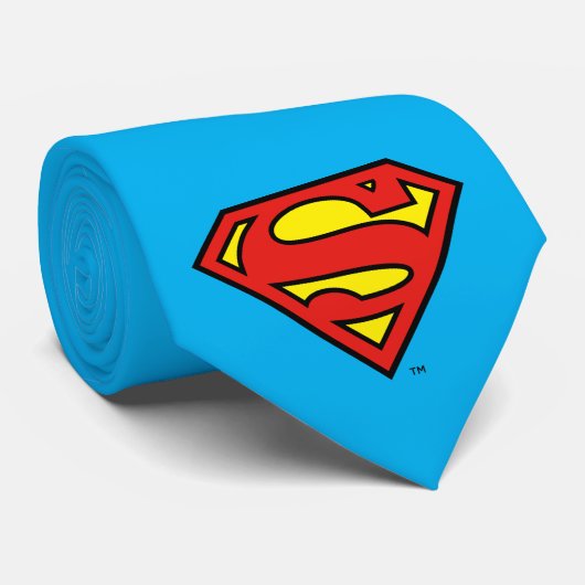 Cravate Superman S-Shield | Logo Superman (Roulé)