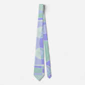 Cravate Surf Abstrait violet vert (Devant)